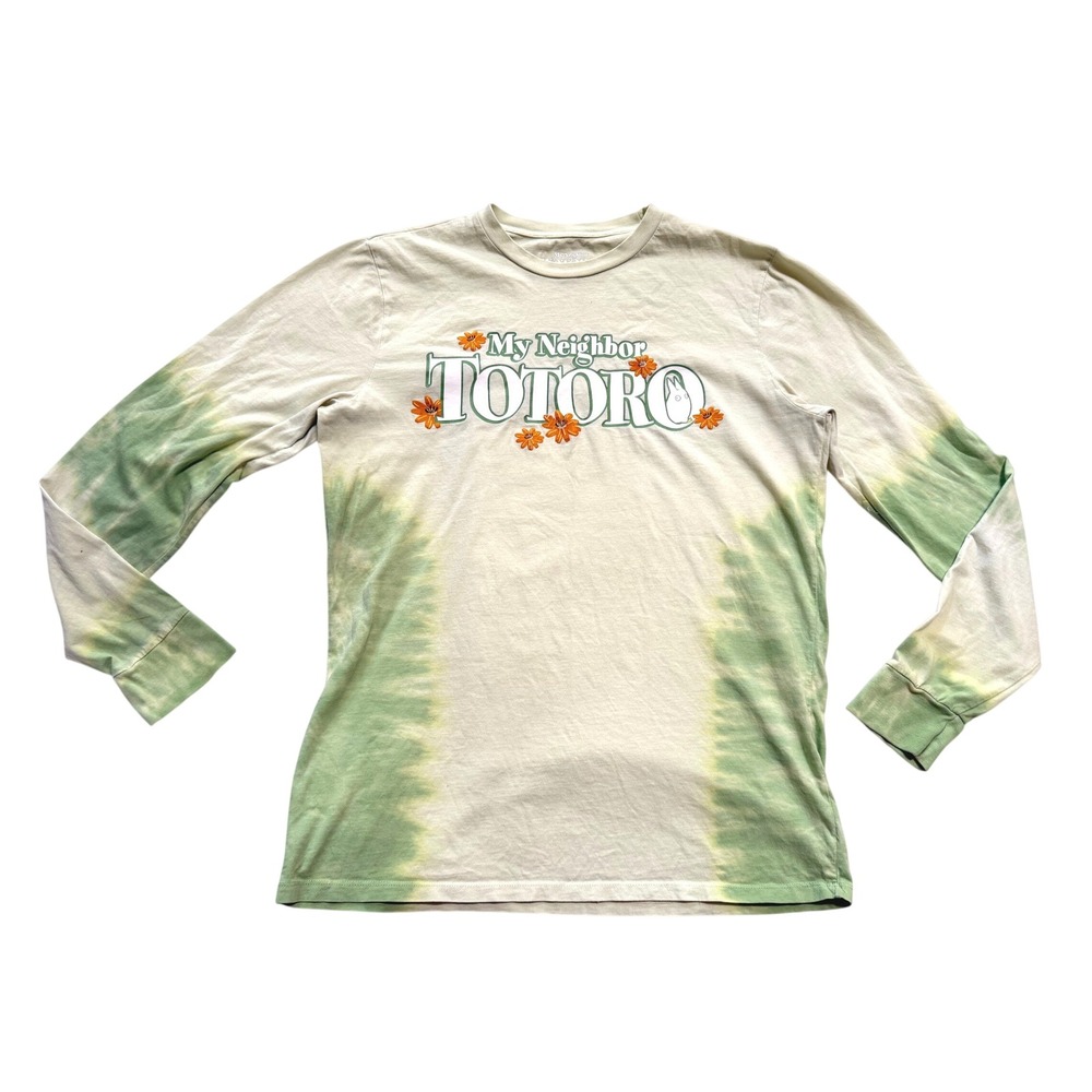 Her Universe My Neighbor Totoro Long Sleeve Tee Small Green Tie Dye Excellent
